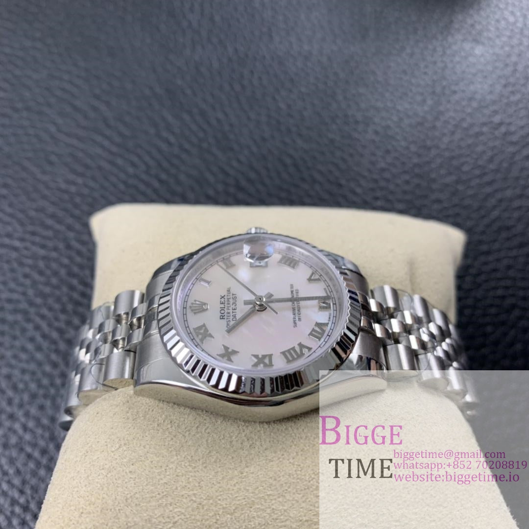 DateJust 31mm Ladies MOP Dial Diamond Roma Marker Jubilee Bracelet BPF A2671