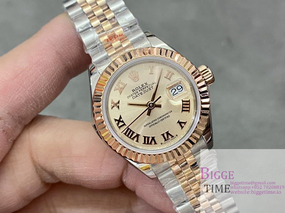 DateJust 28mm Ladies YG/SS YG Dial Roma Marker YG/SS Jubilee Bracelet WF A2236