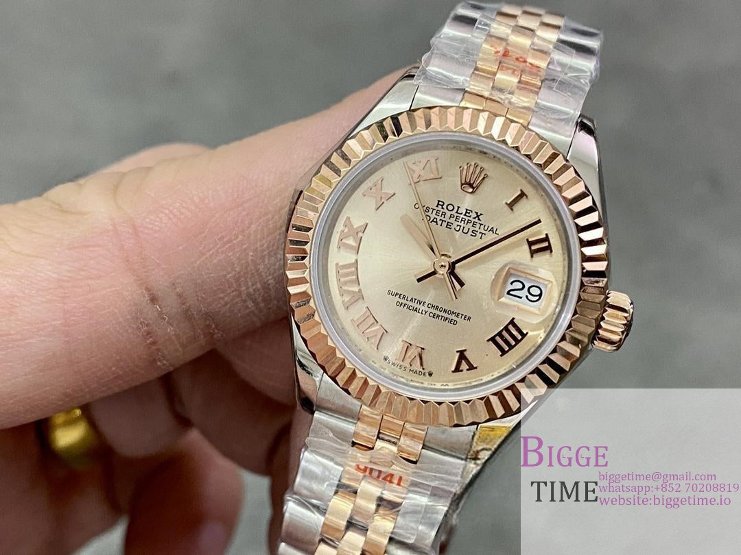 DateJust 28mm Ladies YG/SS YG Dial Roma Marker YG/SS Jubilee Bracelet WF A2236