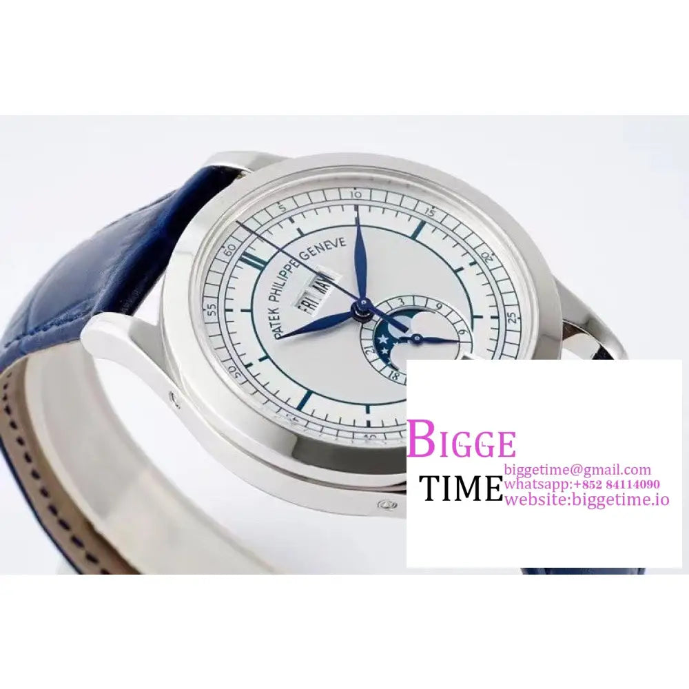 Complications Annual Calendar 38Mm 5396 White Dial Blue Leather Strap Ppf A324Sc Patek Philippe