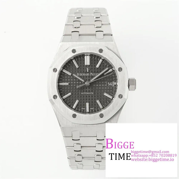 Ap Royal Oak 37Mm 15450 Black Dial Ss Bracelet Apsf Sa3120 Option1 Audemars Piguet