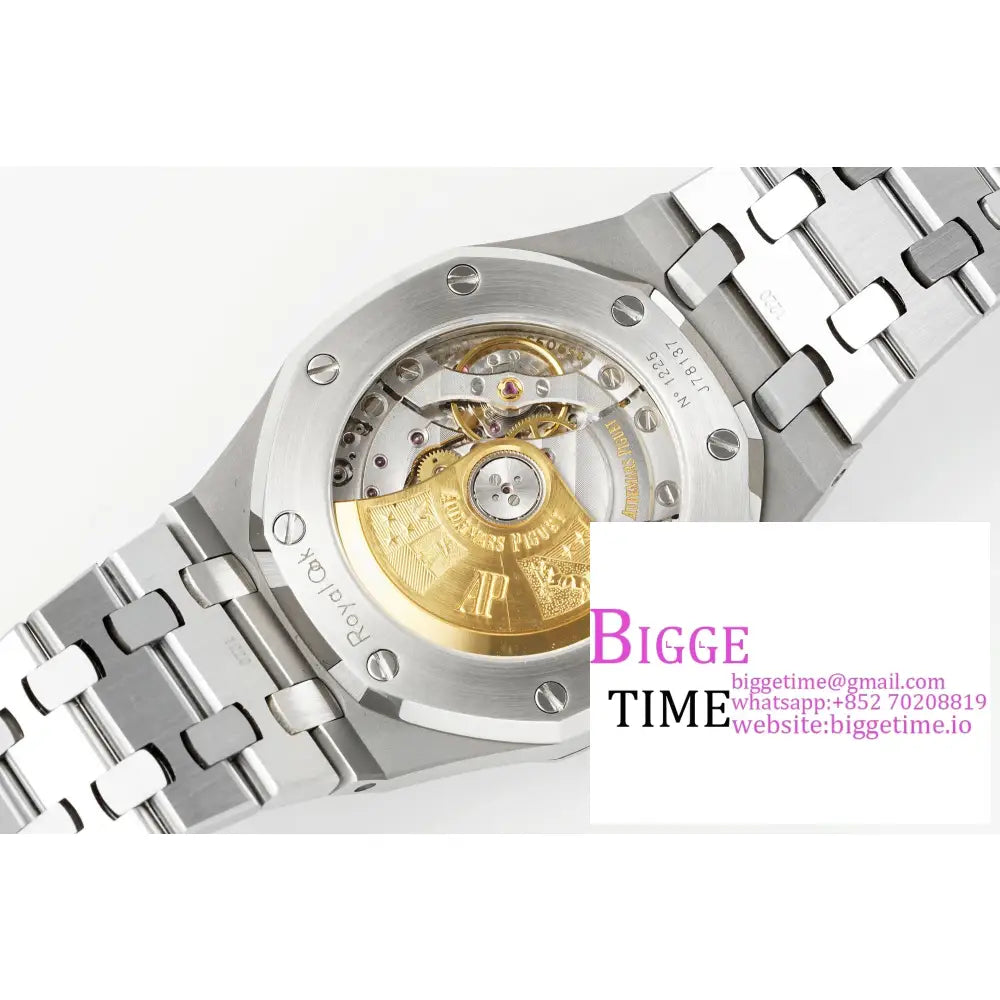 Ap Royal Oak 37Mm 15450 White Dial Ss Bracelet Apsf Sa3120 Audemars Piguet