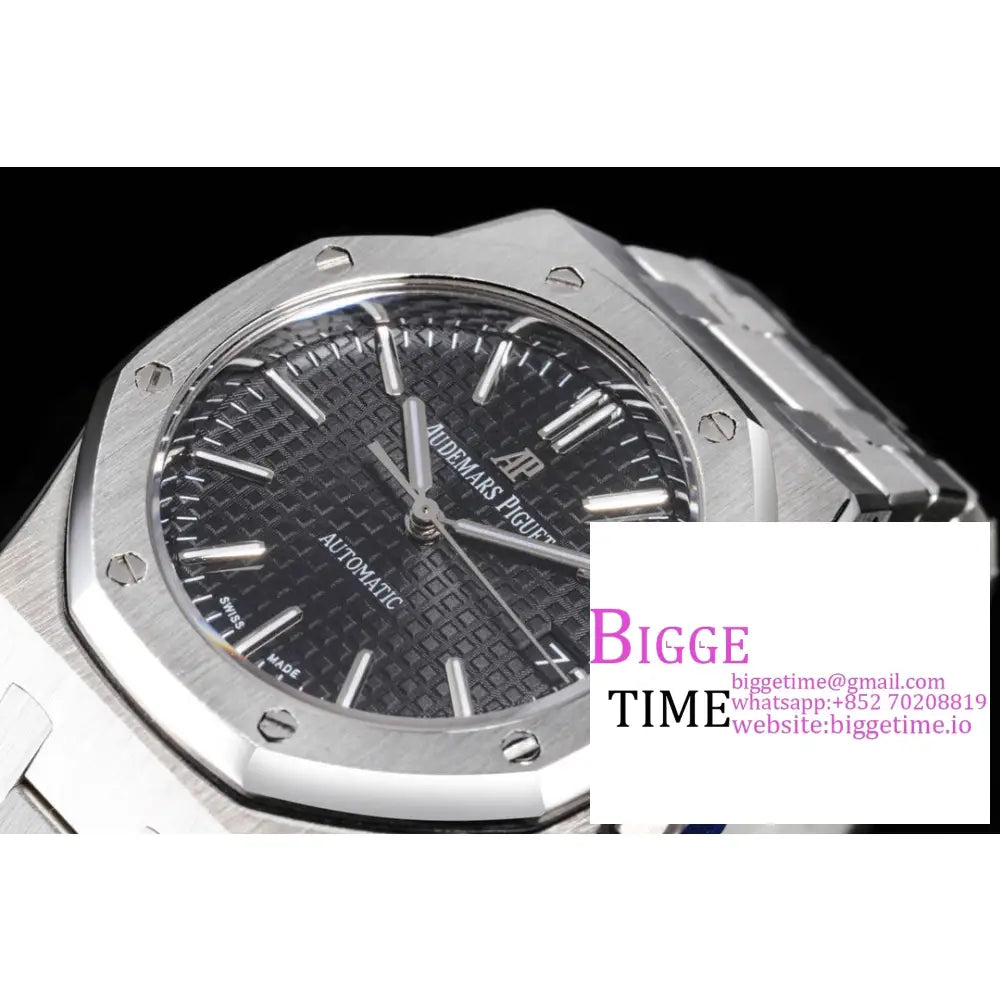 Ap Royal Oak 37Mm 15451 Black Dial Ss Bracelet Apsf A3120 Audemars Piguet