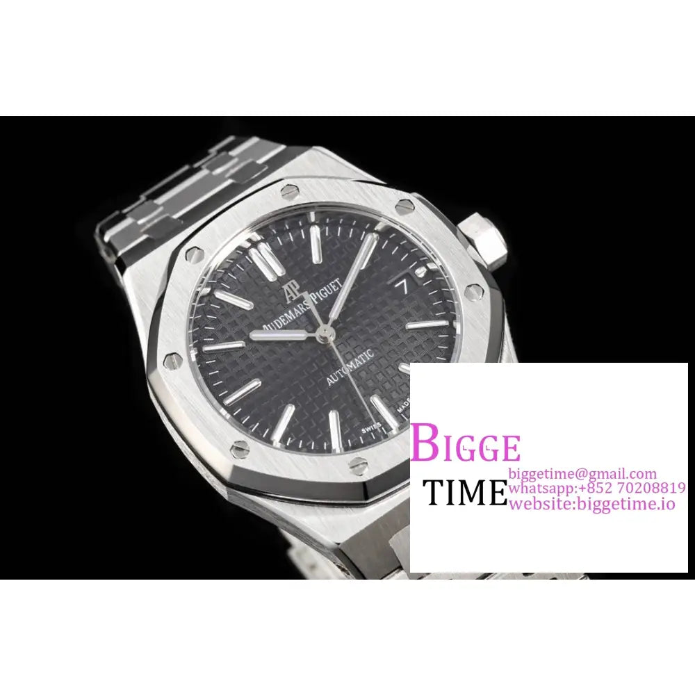 Ap Royal Oak 37Mm 15451 Black Dial Ss Bracelet Apsf A3120 Audemars Piguet