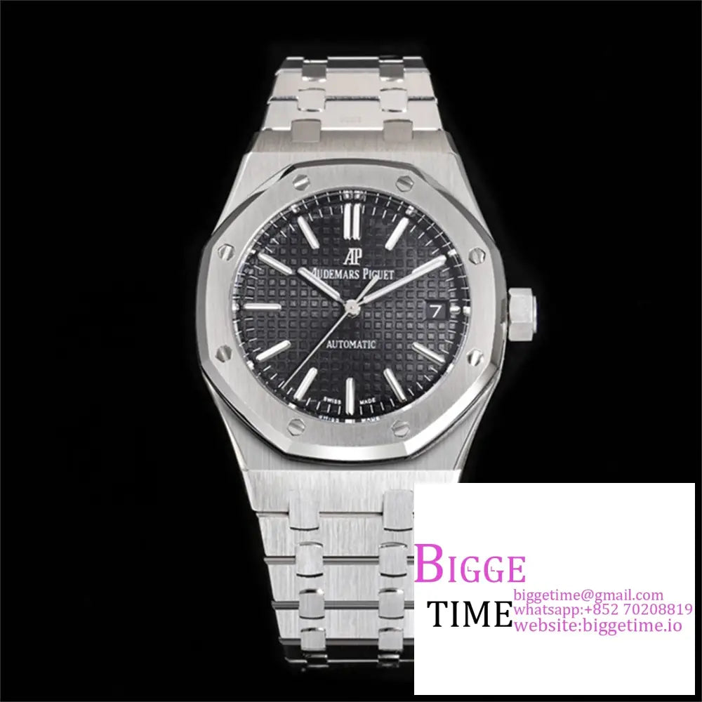 Ap Royal Oak 37Mm 15451 Black Dial Ss Bracelet Apsf A3120 Option1 Audemars Piguet