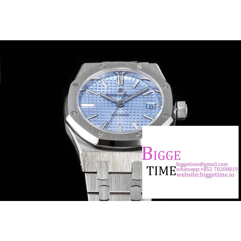 Ap Royal Oak 37Mm 15451 Ice Blue Dial Ss Bracelet Apsf A3120 Audemars Piguet