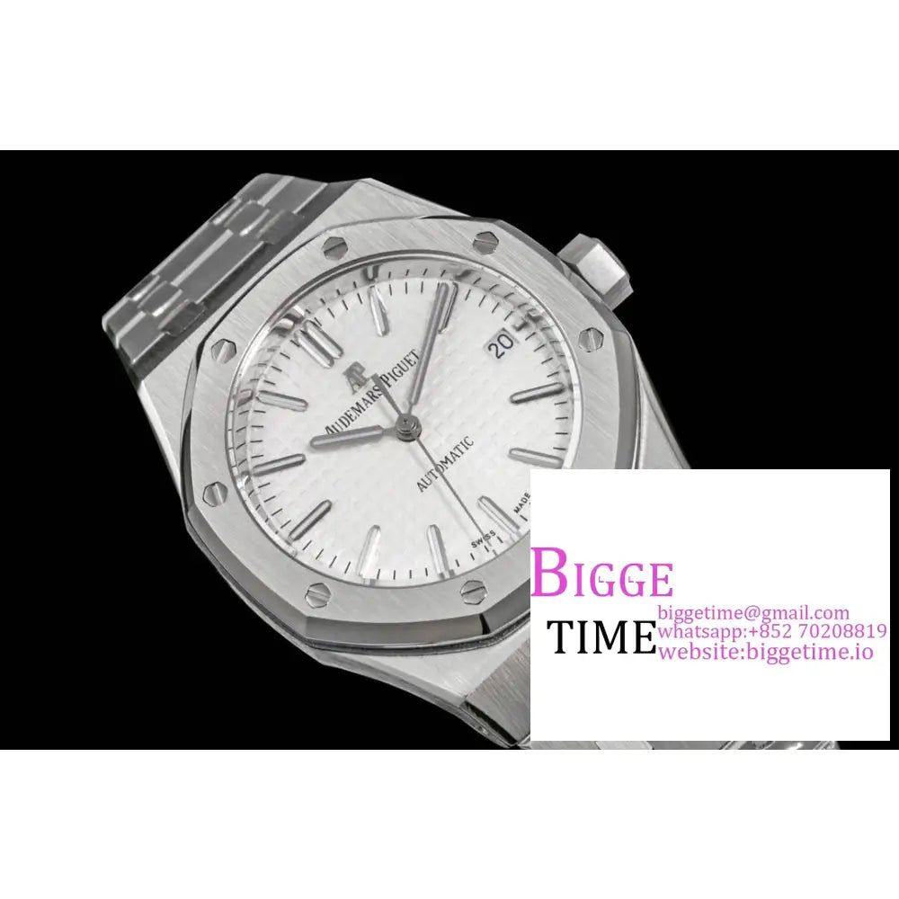 Ap Royal Oak 37Mm 15451 White Dial Ss Bracelet Apsf A3120 Audemars Piguet