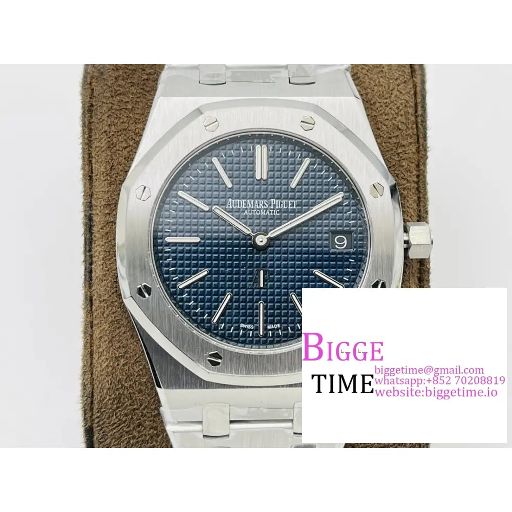 Ap Royal Oak 39Mm 15202 Blue Dial Ss Bracelet Zf A2121 Audemars Piguet