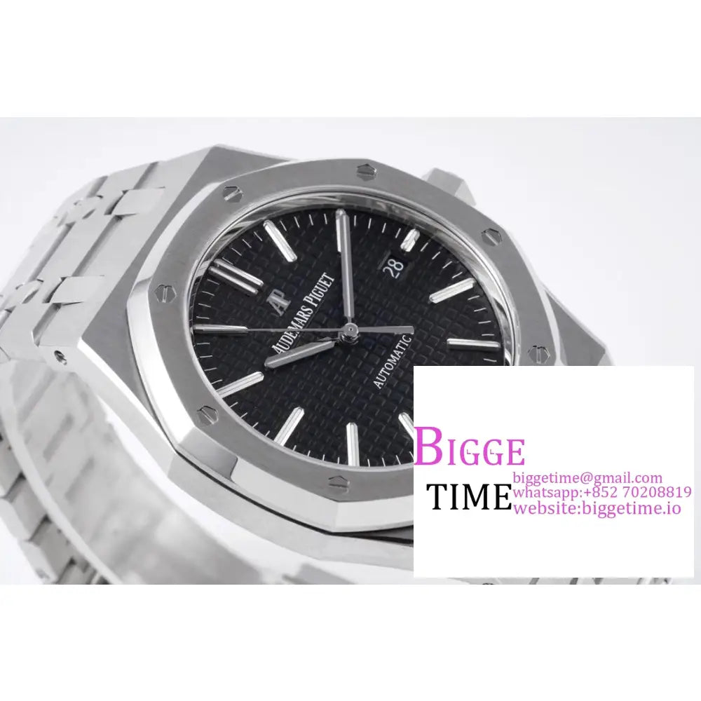 Ap Royal Oak 41Mm 15400 Black Dial Ss Bracelet Zf A3120 Audemars Piguet