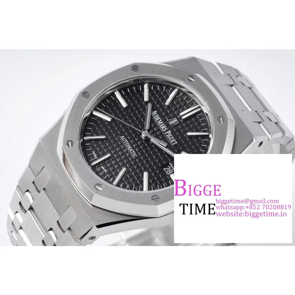 Ap Royal Oak 41Mm 15400 Black Dial Ss Bracelet Zf A3120 Audemars Piguet