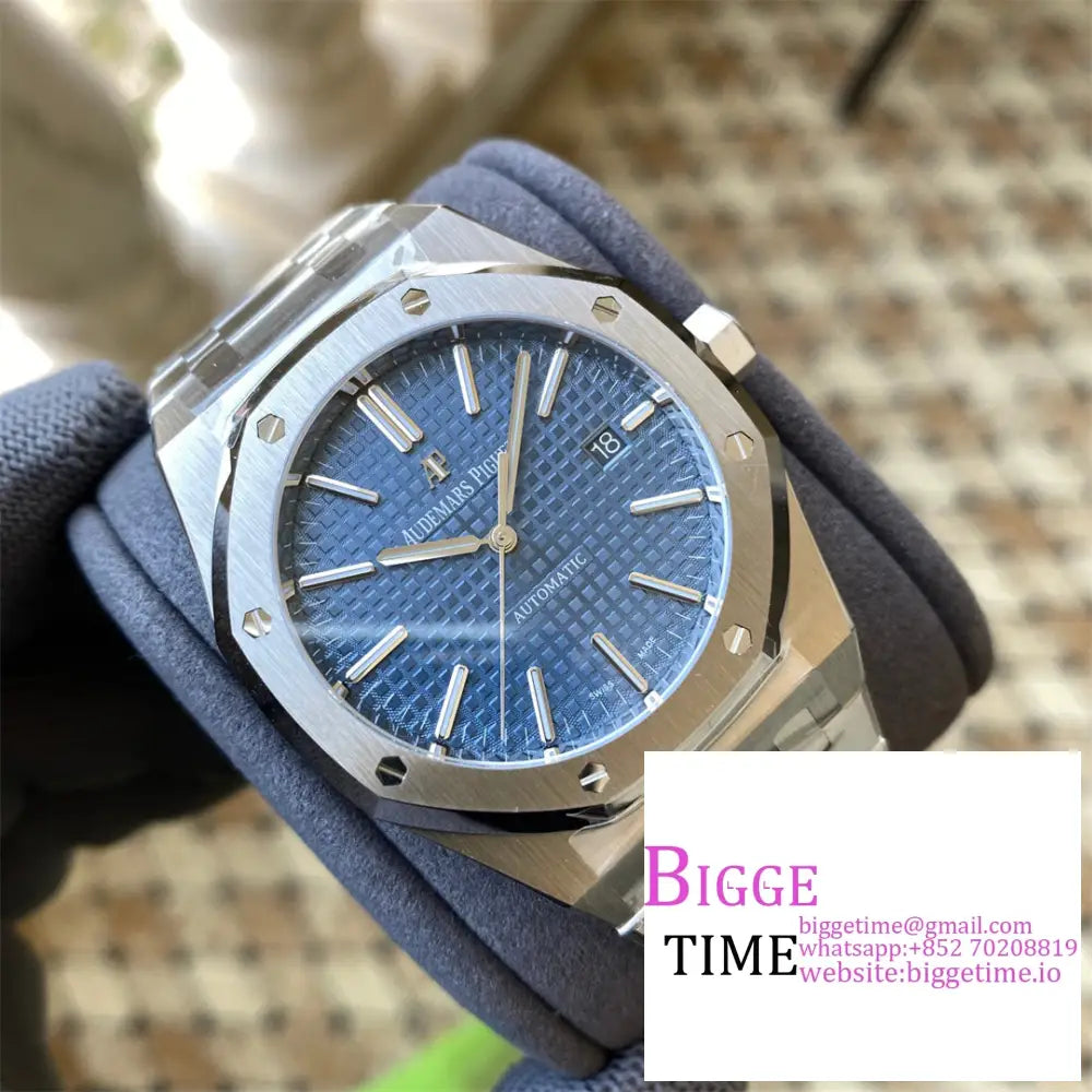 Ap Royal Oak 41Mm 15400 Blue Dial Ss Bracelet Apsf A3120 Audemars Piguet