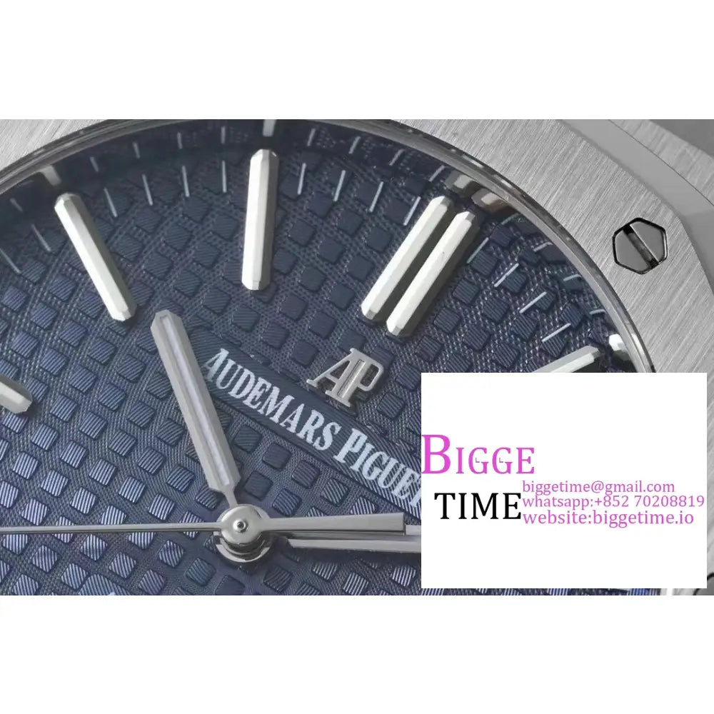 Ap Royal Oak 41Mm 15400 Blue Dial Ss Bracelet Zf A3120 Audemars Piguet