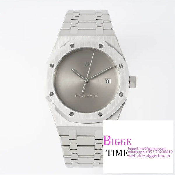 Ap Royal Oak 41Mm 15400 Grey Dial Ss Bracelet Apsf A3120 Option1 Audemars Piguet