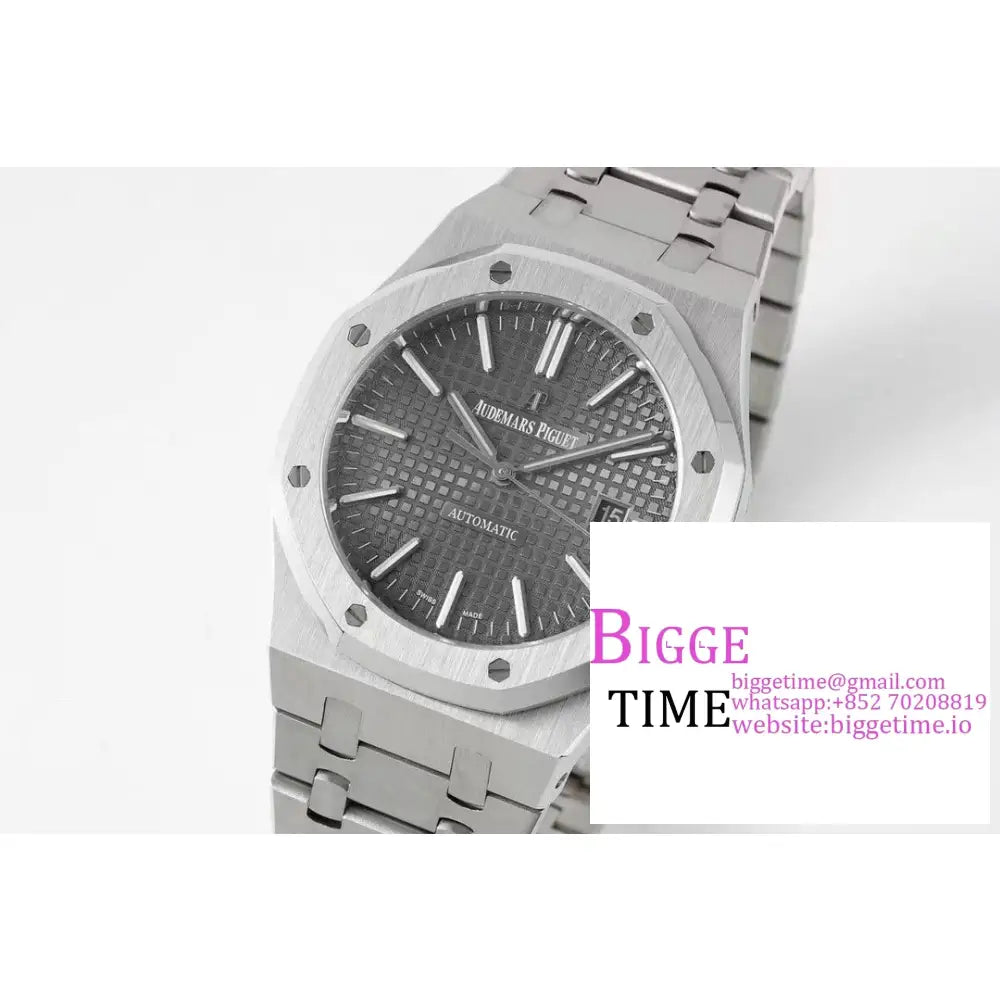 Ap Royal Oak 41Mm 15400 Grey Dial Ss Bracelet Zf A3120 Audemars Piguet