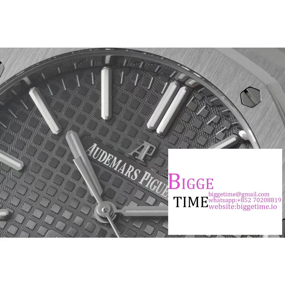 Ap Royal Oak 41Mm 15400 Grey Dial Ss Bracelet Zf A3120 Audemars Piguet