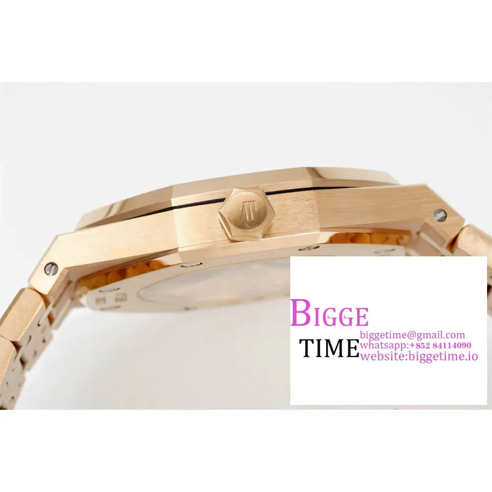 Ap Royal Oak 41Mm 15400 Rg Black Dial Bracelet Apsf A3120 Audemars Piguet