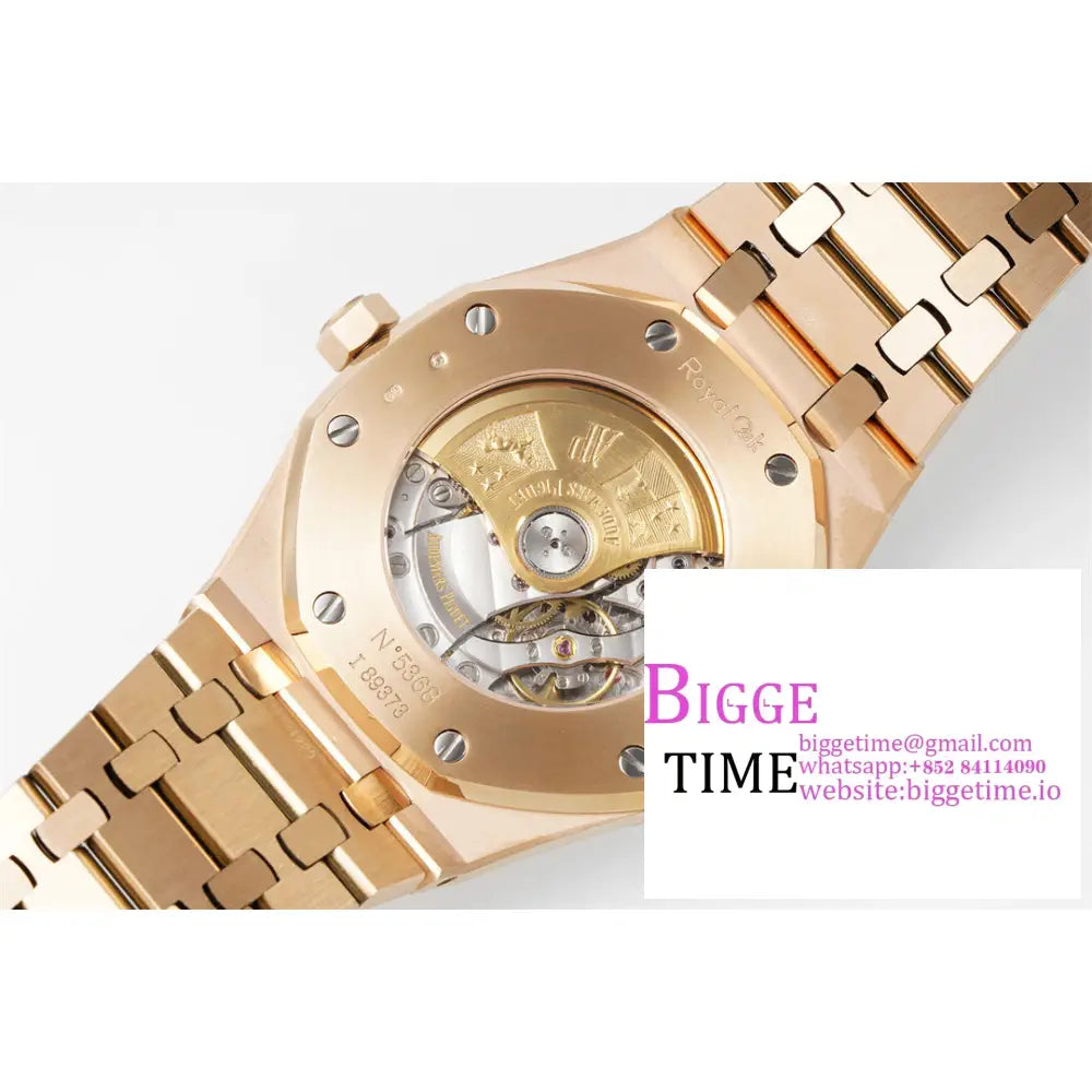 Ap Royal Oak 41Mm 15400 Rg Black Dial Bracelet Apsf A3120 Audemars Piguet