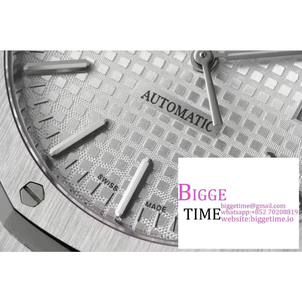 Ap Royal Oak 41Mm 15400 White Dial Ss Bracelet Zf A3120 Audemars Piguet