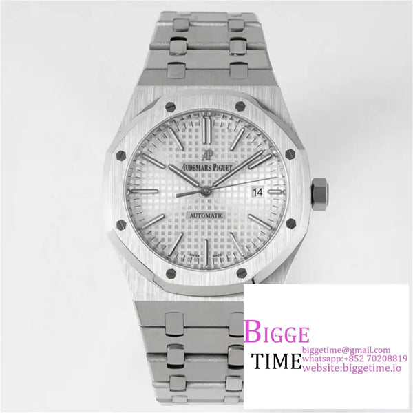 Ap Royal Oak 41Mm 15400 White Dial Ss Bracelet Zf A3120 Option1 Audemars Piguet