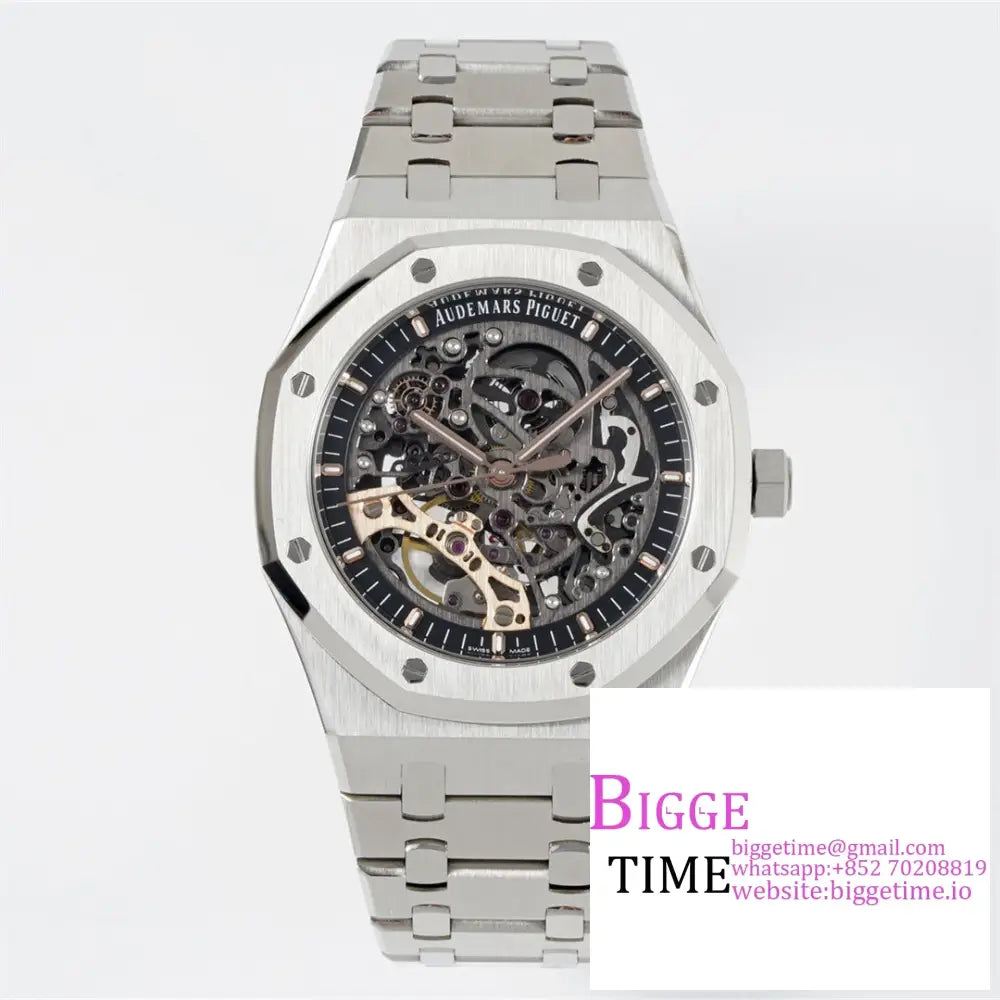 Ap Royal Oak 41Mm 15407 Openwork Ss Bracelet Apsf A8215 Option1 Audemars Piguet