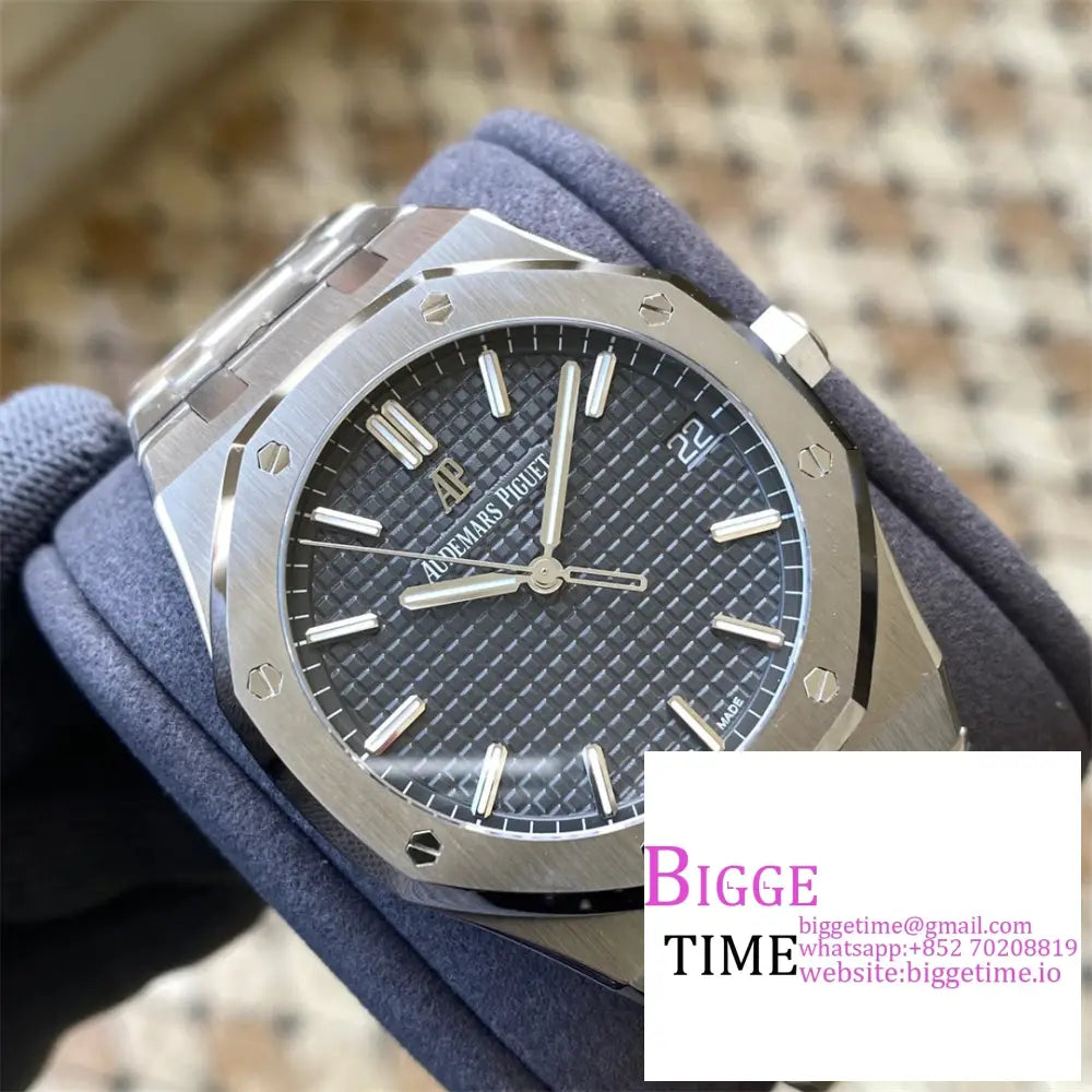 Ap Royal Oak 41Mm 15500 Grey Dial Ss Bracelet Apsf A4302 Audemars Piguet