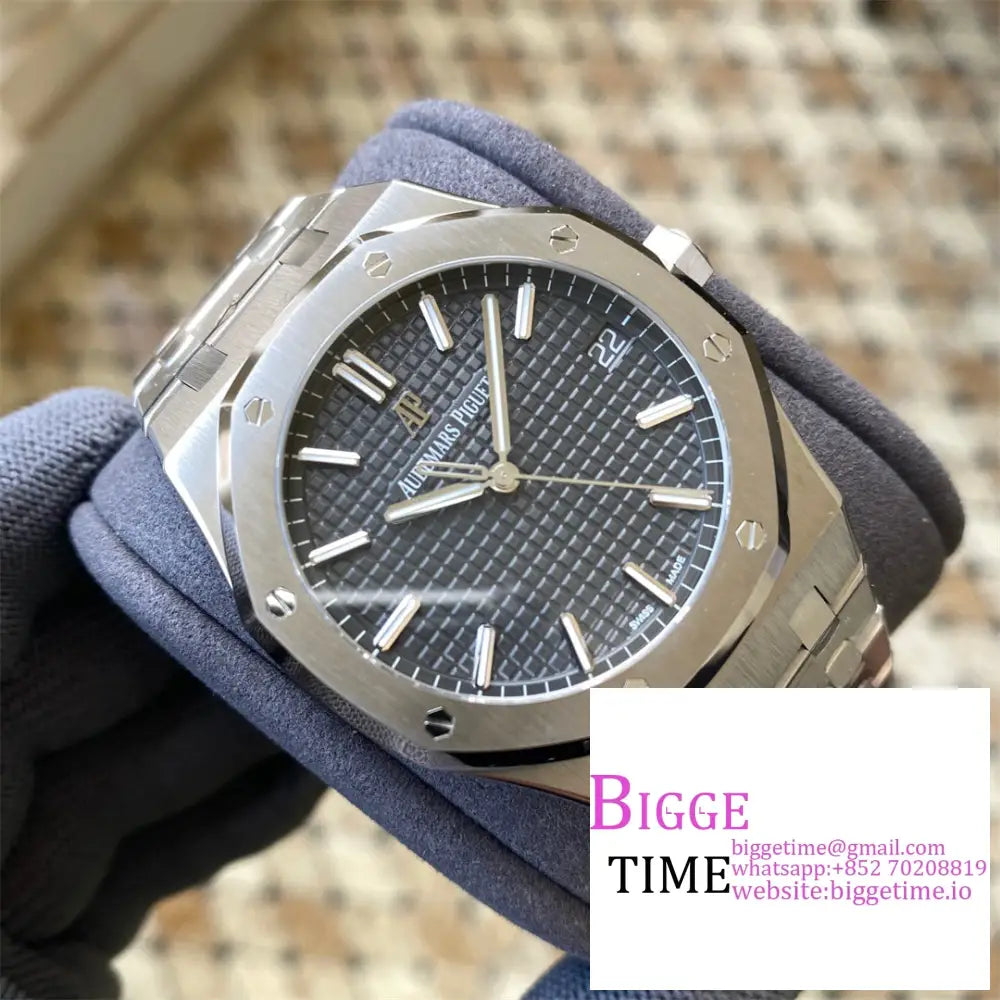 Ap Royal Oak 41Mm 15500 Grey Dial Ss Bracelet Apsf A4302 Audemars Piguet