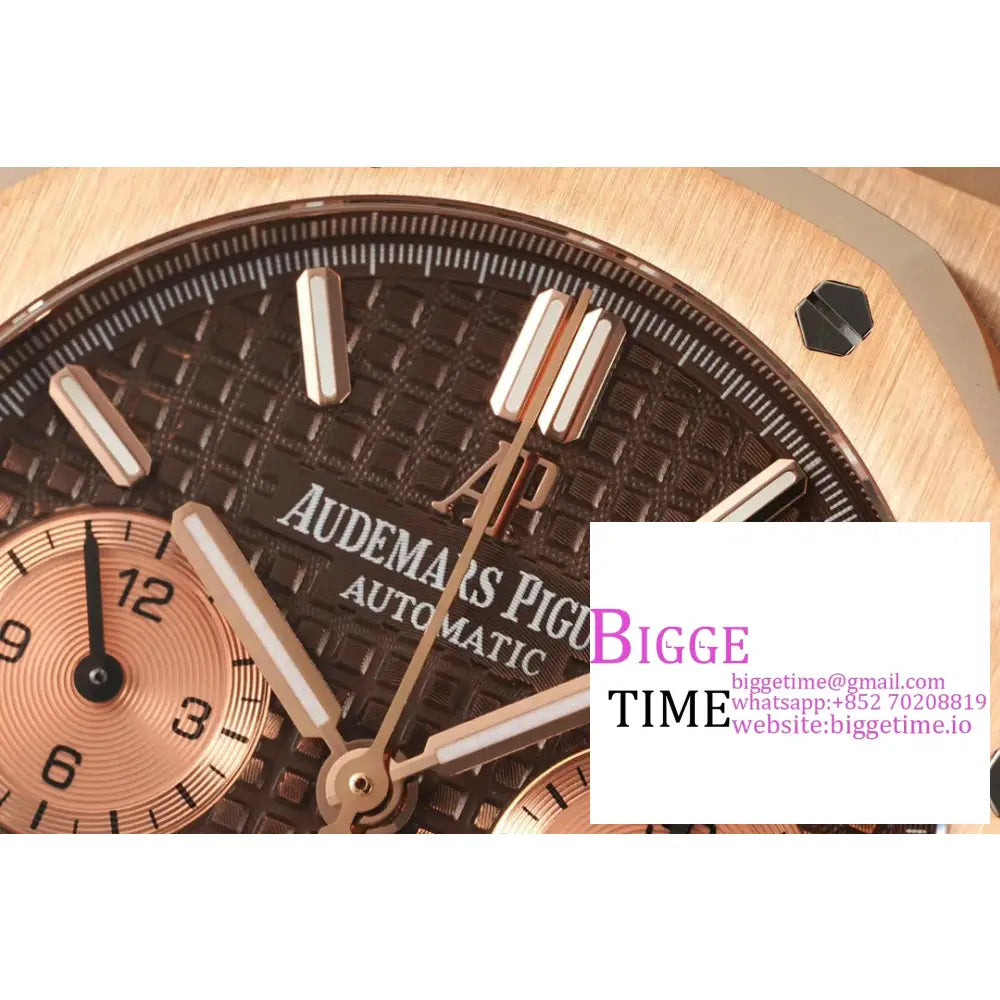 Ap Royal Oak 41Mm 26331 Rg Brown/Rg Dial Bracelet Ipf A7750 Audemars Piguet