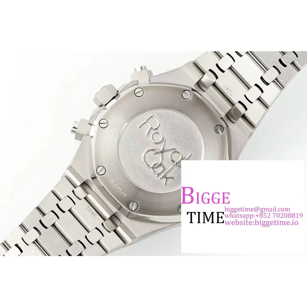 Ap Royal Oak 41Mm 26331 White/Black Dial Ss Bracelet Ipf A7750 Audemars Piguet