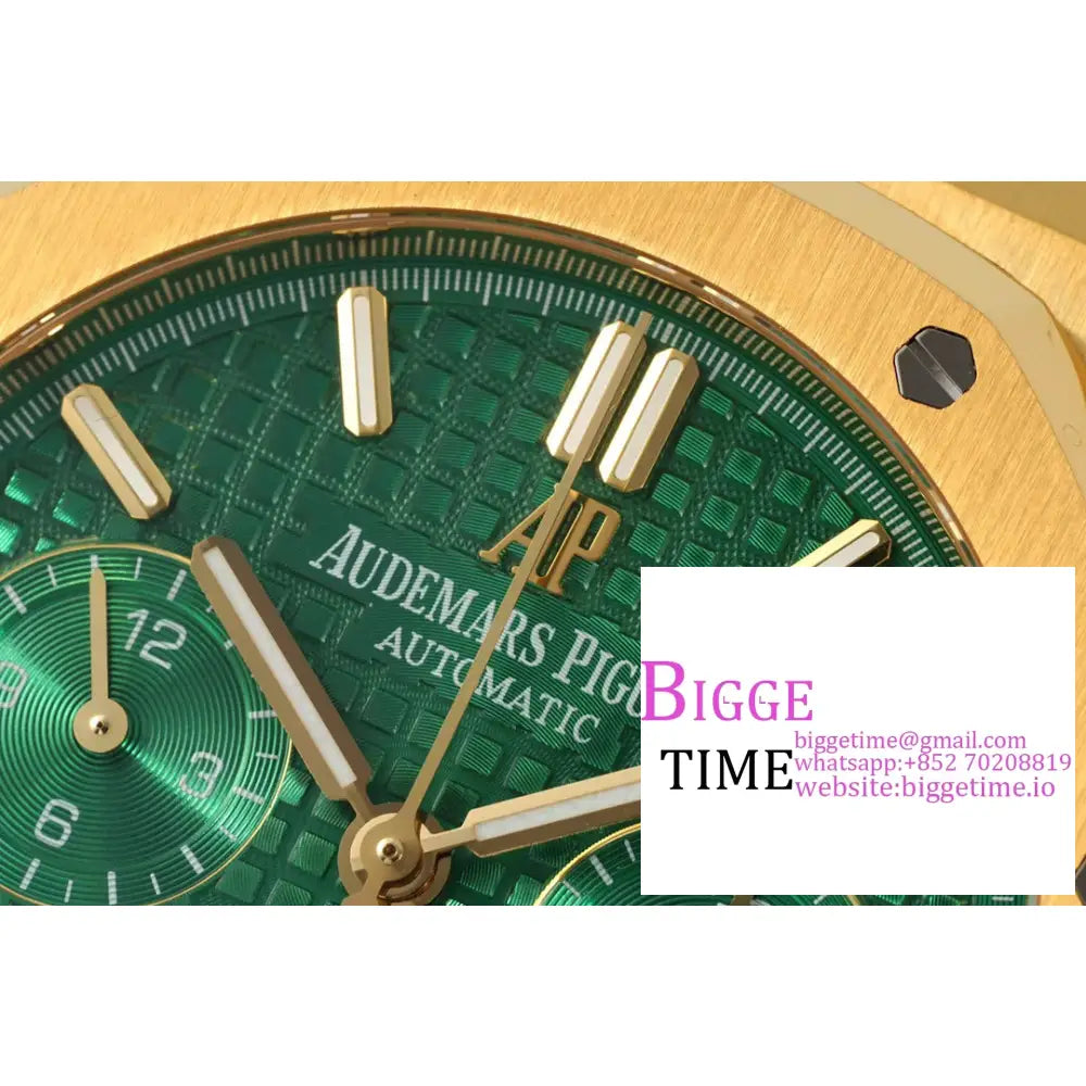 Ap Royal Oak 41Mm 26331 Yg Green Dial Bracelet Ipf A7750 Audemars Piguet