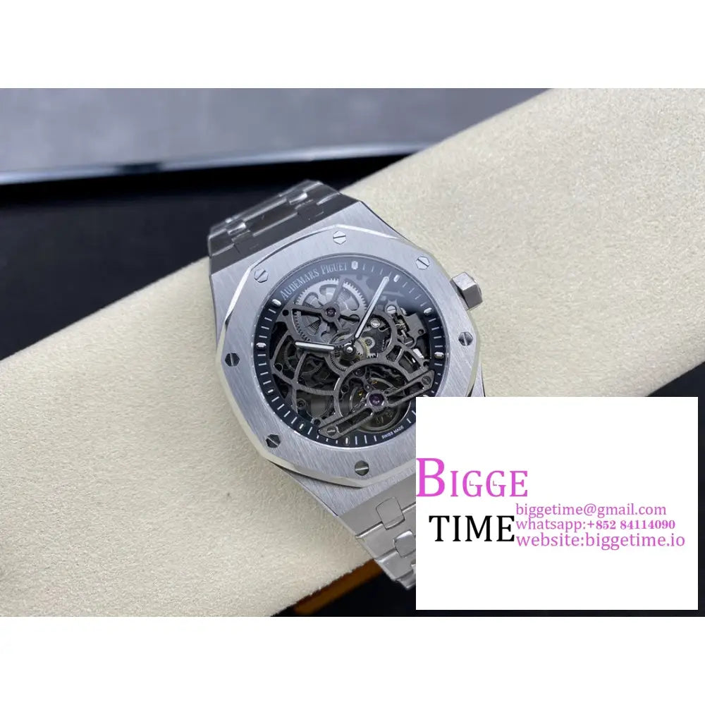 Ap Royal Oak 41Mm 26518 Openwork Tourbillon Ss Bracelet R8F Flying Tourb Audemars Piguet
