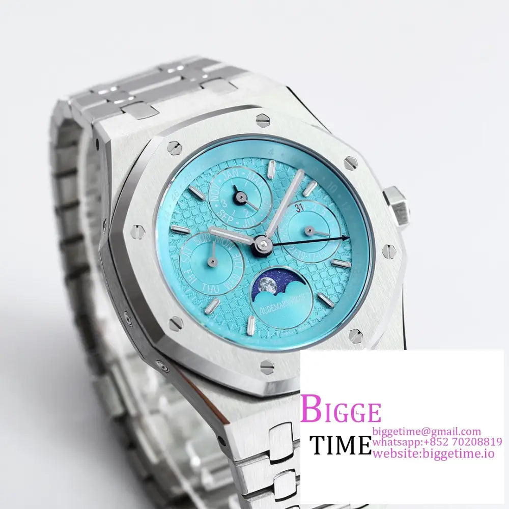 Ap Royal Oak 41Mm 26574 Ice Blue Dial Ss Bracelet Bbrf A5134 Audemars Piguet