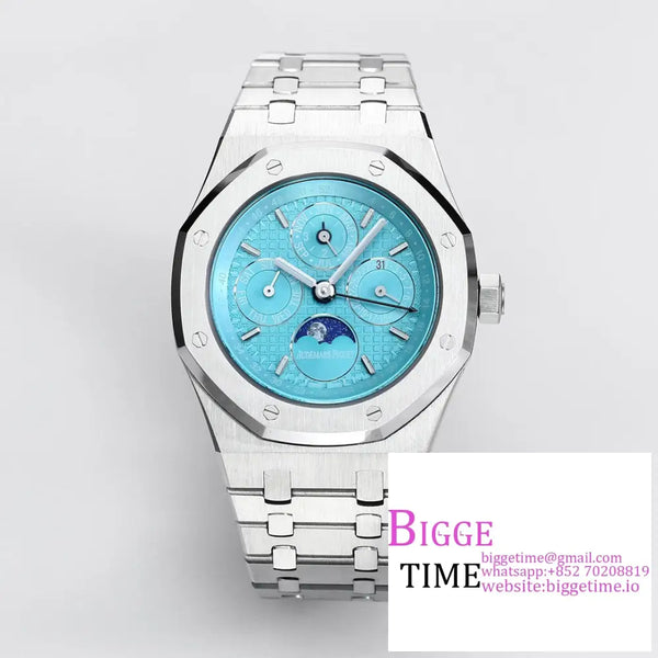 Ap Royal Oak 41Mm 26574 Ice Blue Dial Ss Bracelet Bbrf A5134 Option1 Audemars Piguet