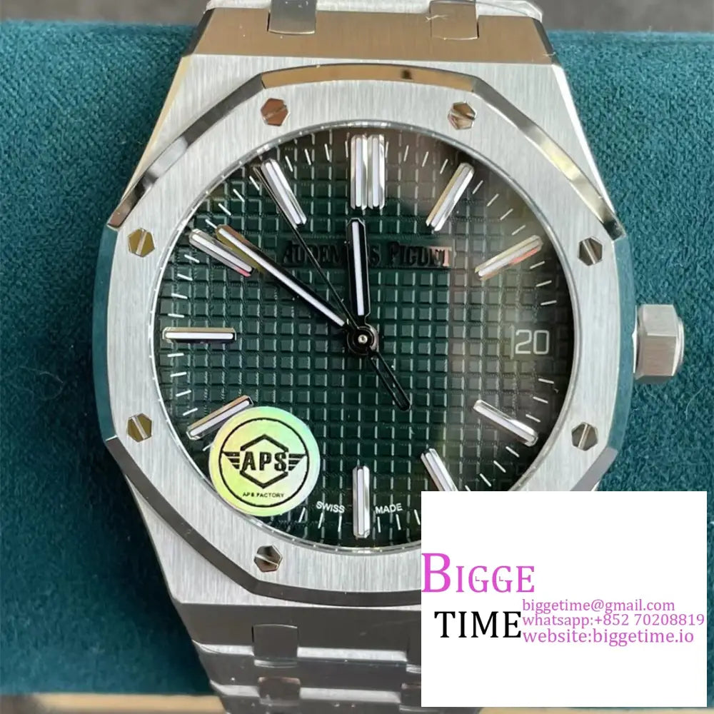 Ap Royal Oak 50Th Anniversary 41Mm 15510 Green Dial Ss Bracelet Apsf Sa4302 Audemars Piguet