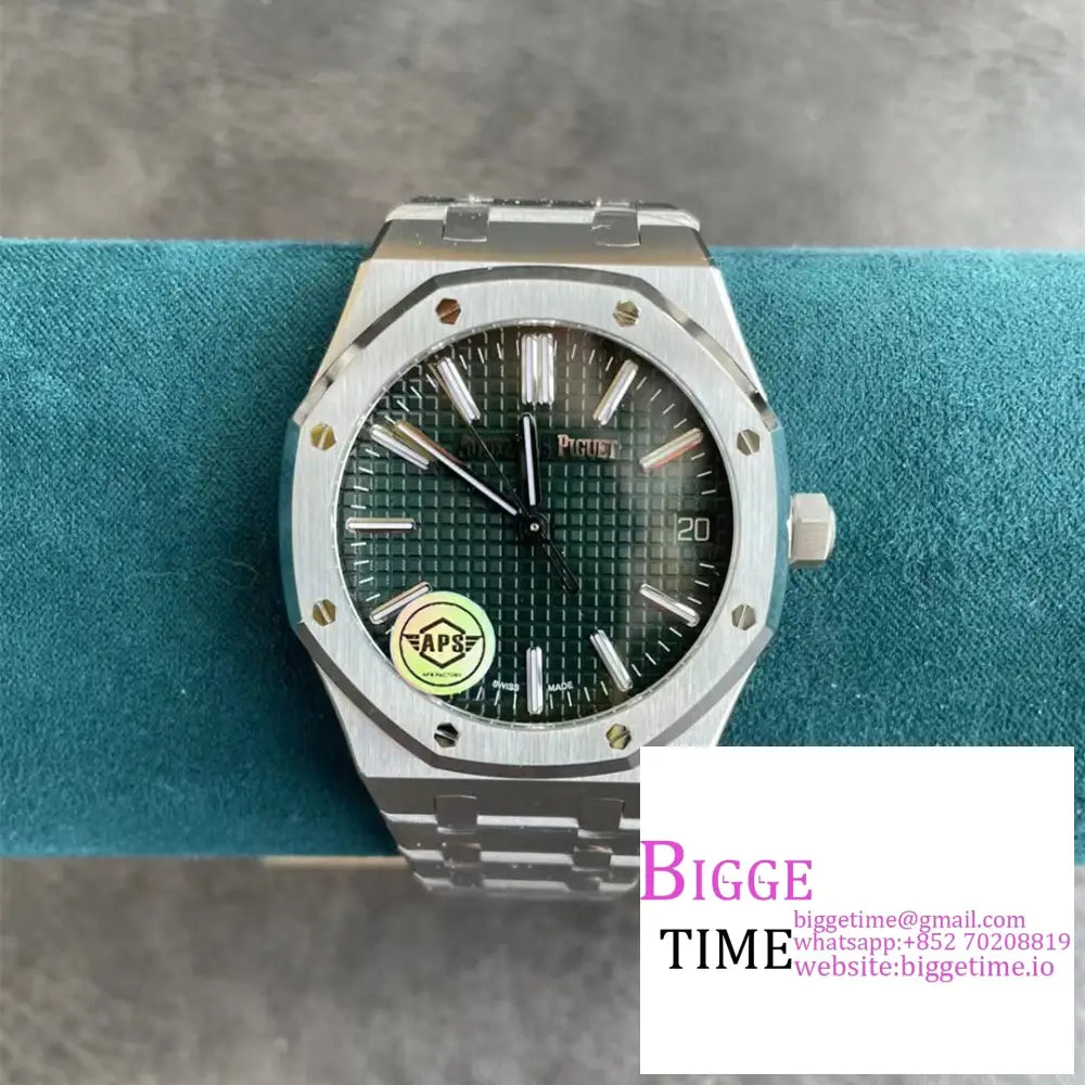 Ap Royal Oak 50Th Anniversary 41Mm 15510 Green Dial Ss Bracelet Apsf Sa4302 Audemars Piguet