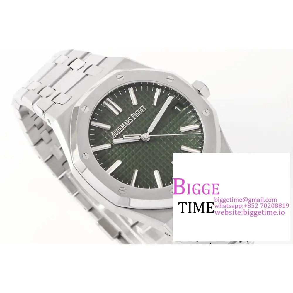 Ap Royal Oak 50Th Anniversary 41Mm 15510 Green Dial Ss Bracelet Zf Sa4302 Audemars Piguet