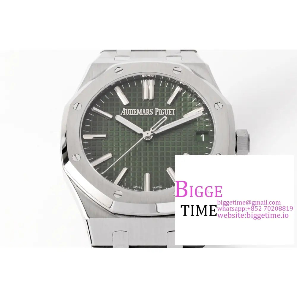 Ap Royal Oak 50Th Anniversary 41Mm 15510 Green Dial Ss Bracelet Zf Sa4302 Audemars Piguet