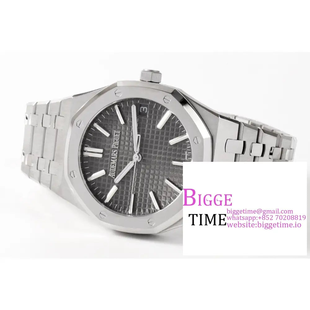 Ap Royal Oak 50Th Anniversary 41Mm 15510 Grey Dial Ss Bracelet Zf Sa4302 Audemars Piguet