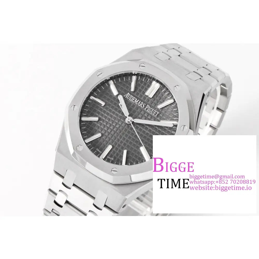 Ap Royal Oak 50Th Anniversary 41Mm 15510 Grey Dial Ss Bracelet Zf Sa4302 Audemars Piguet