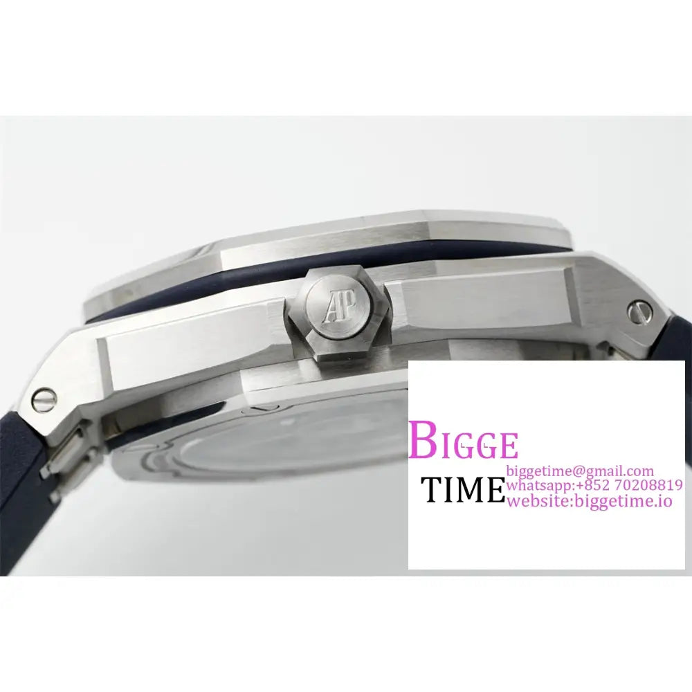 Ap Royal Oak Offshore 42Mm 15720 Blue Dial Rubber Strap Apsf Sa4308 Audemars Piguet