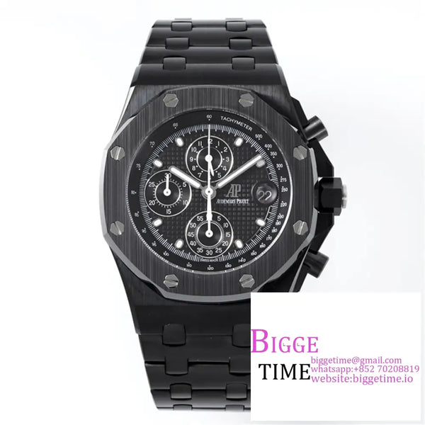 Ap Royal Oak Offshore 42Mm Ceramic Bezel Black Dial Bracelet Apf A7750 Option1 Audemars Piguet