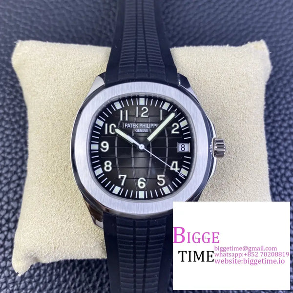 Aquanaut 5167 40Mm Black Dial Rubber Strap Zf A324Sc Option1 Patek Philippe