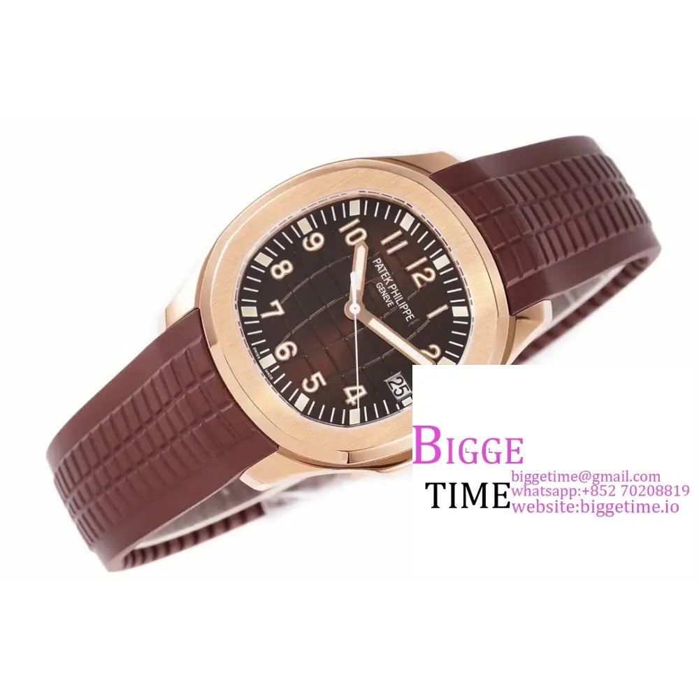 Aquanaut 5167 40Mm Rg Brown Dial Rubber Strap Zf A324Sc Patek Philippe