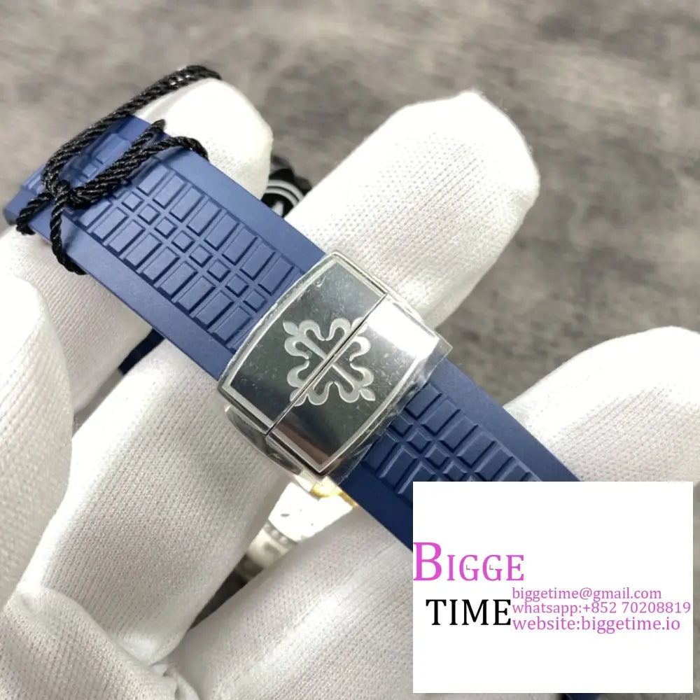 Aquanaut 5168 42Mm Blue Dial Rubber Strap Zf A324Sc Patek Philippe