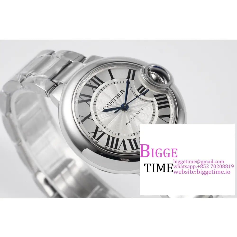 Ballon Bleu De Cartier 33Mm White Dial Ss Bracelet Af Nh05A