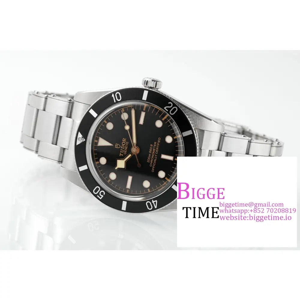 Black Bay Bb54 37Mm Dial Ss Bracelet Zf A2824 Tudor