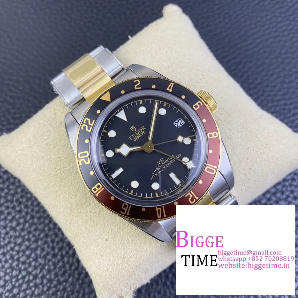 Black Bay Gmt 41Mm Yg/Ss Black/Brown Bezel Dial Bracelet Zf A2836 Tudor