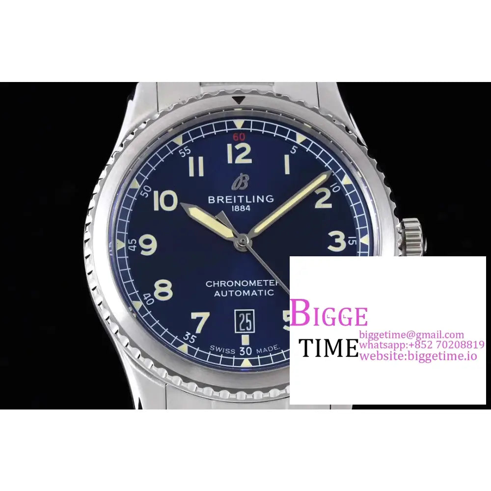 Breitling 41Mm Navitimer 8 Blue Dial Ss Bracelet Tf A2824