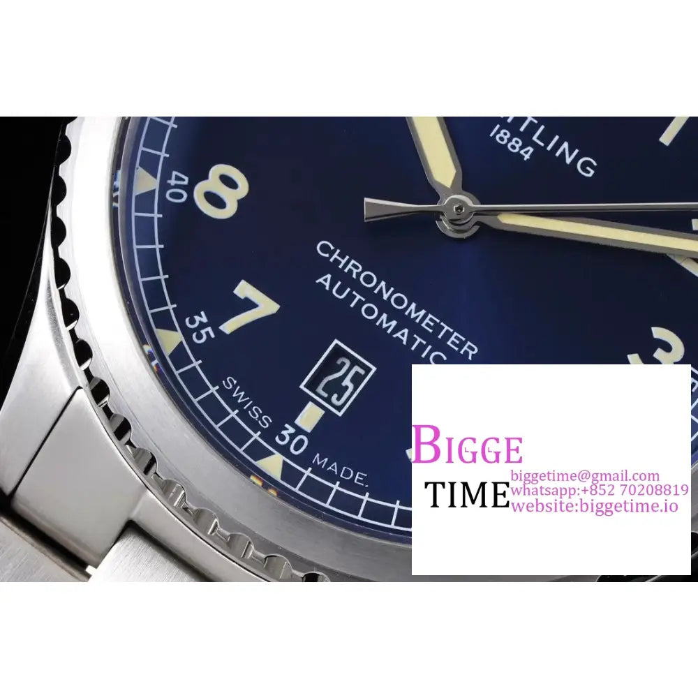 Breitling 41Mm Navitimer 8 Blue Dial Ss Bracelet Tf A2824