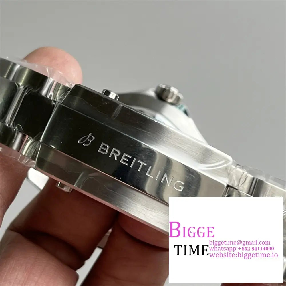 Breitling 44Mm Superocean Ceramic Orange Dial Ss Bracelet Tf A2824