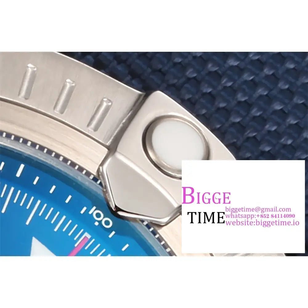 Breitling Chrono 45Mm Avenger Blue/Black Dial Blue Leather Strap Blsf A7750